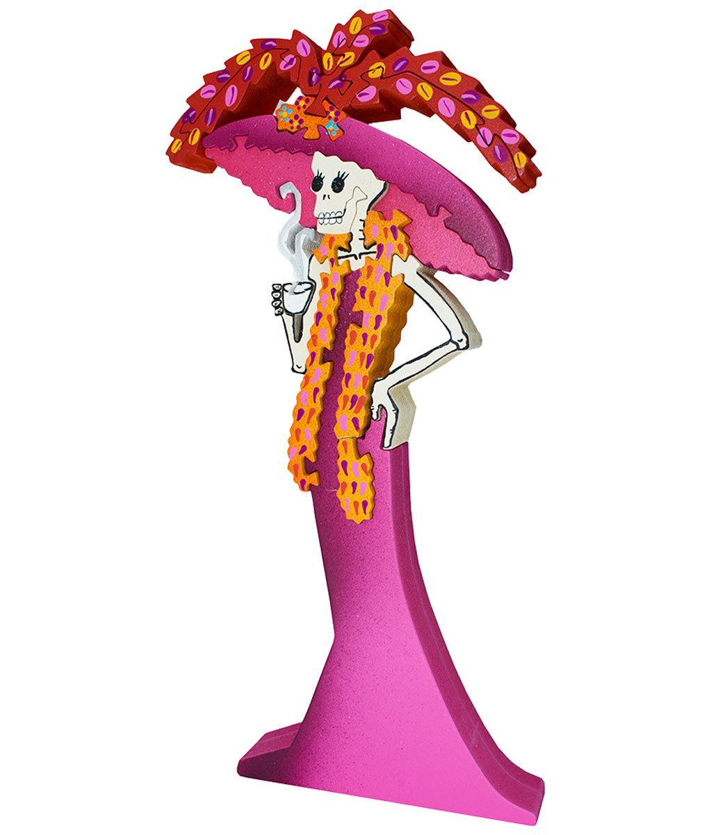 Catrina Tomando Café