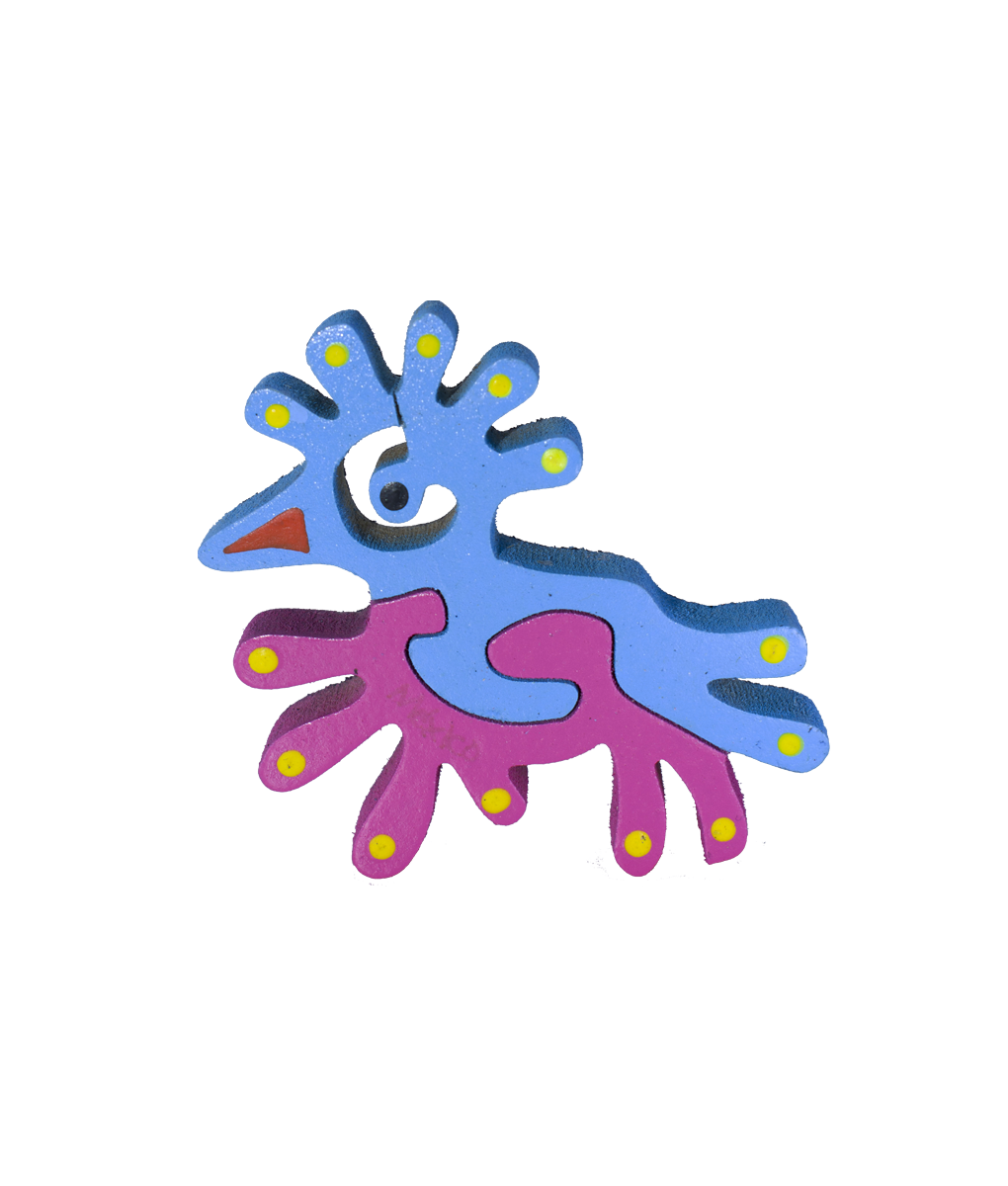 Pajarito Azul Prehispánico Magneto
