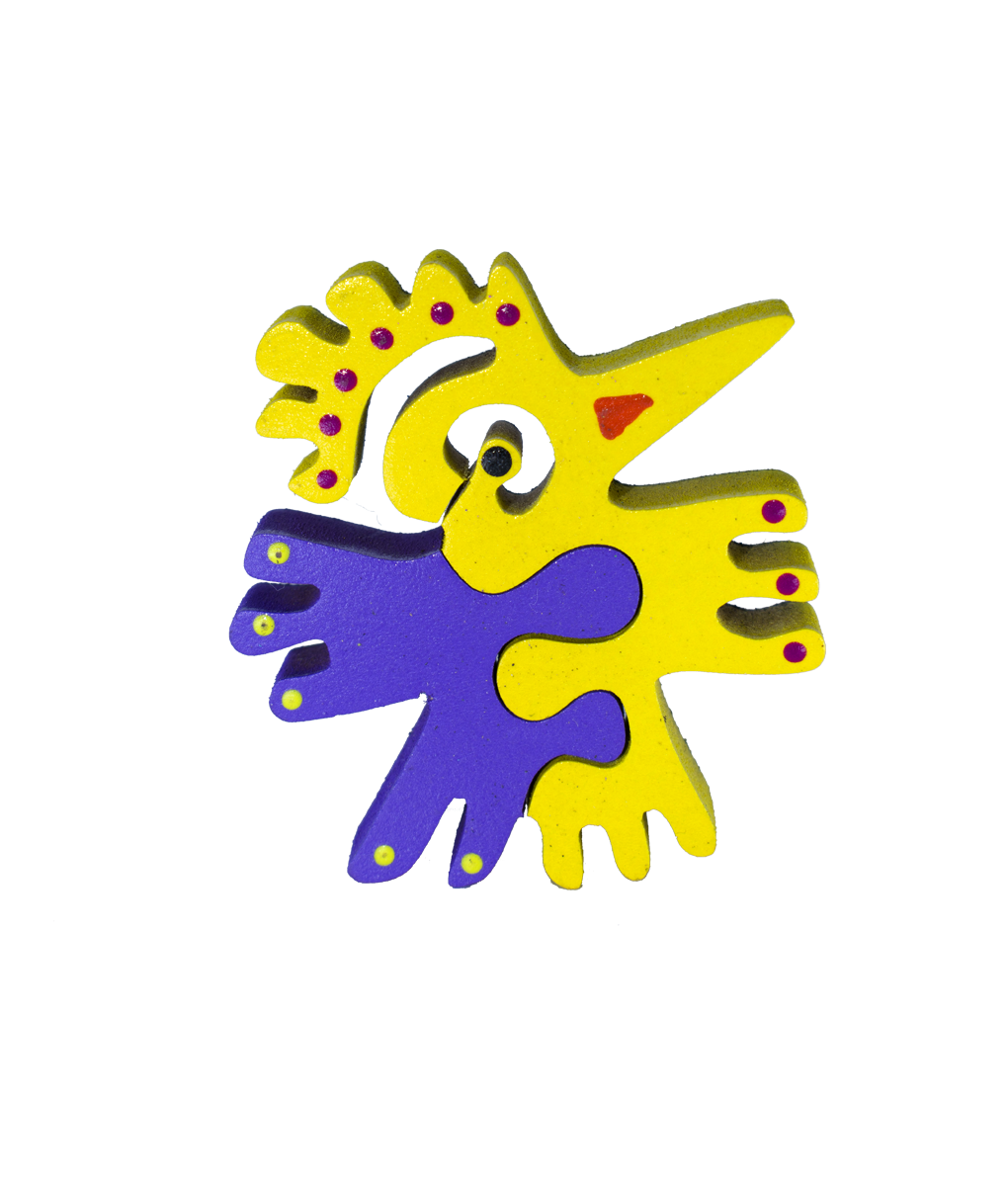 Pajarito Amarillo Prehispánico Magneto