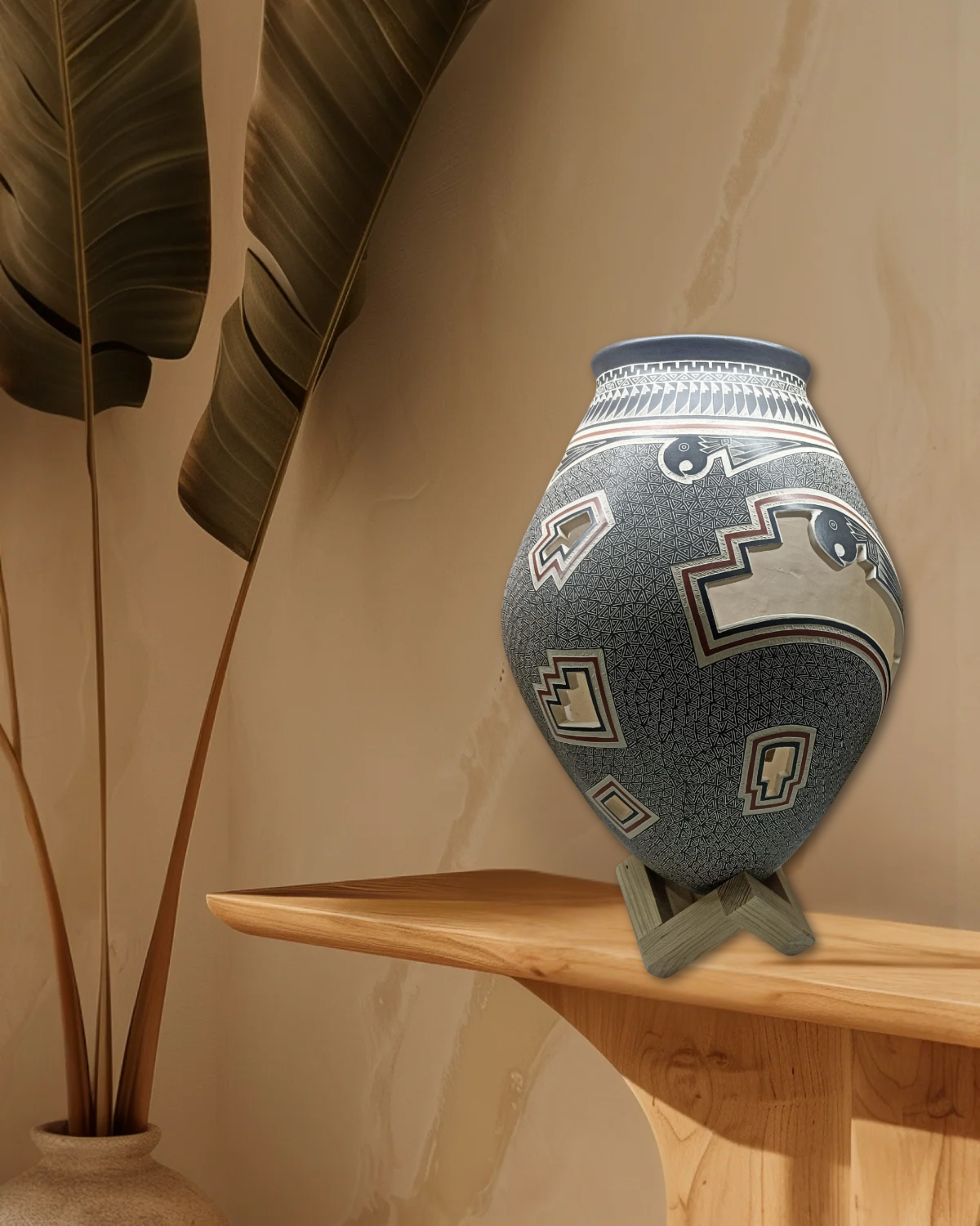 OLLA CON GUACAMAYAS CORTADAS