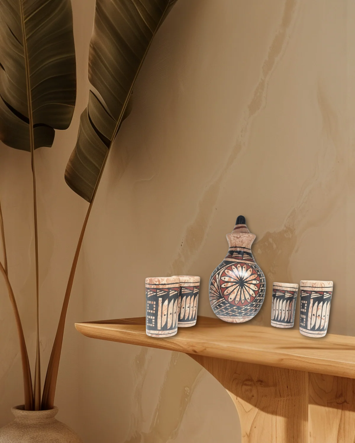 JUEGO DE TEQUILEROS CON OLLA