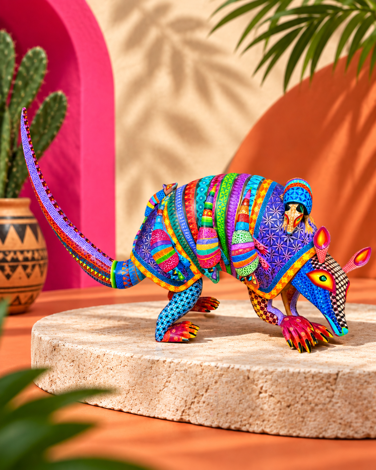 ARMADILLO CON CRIAS