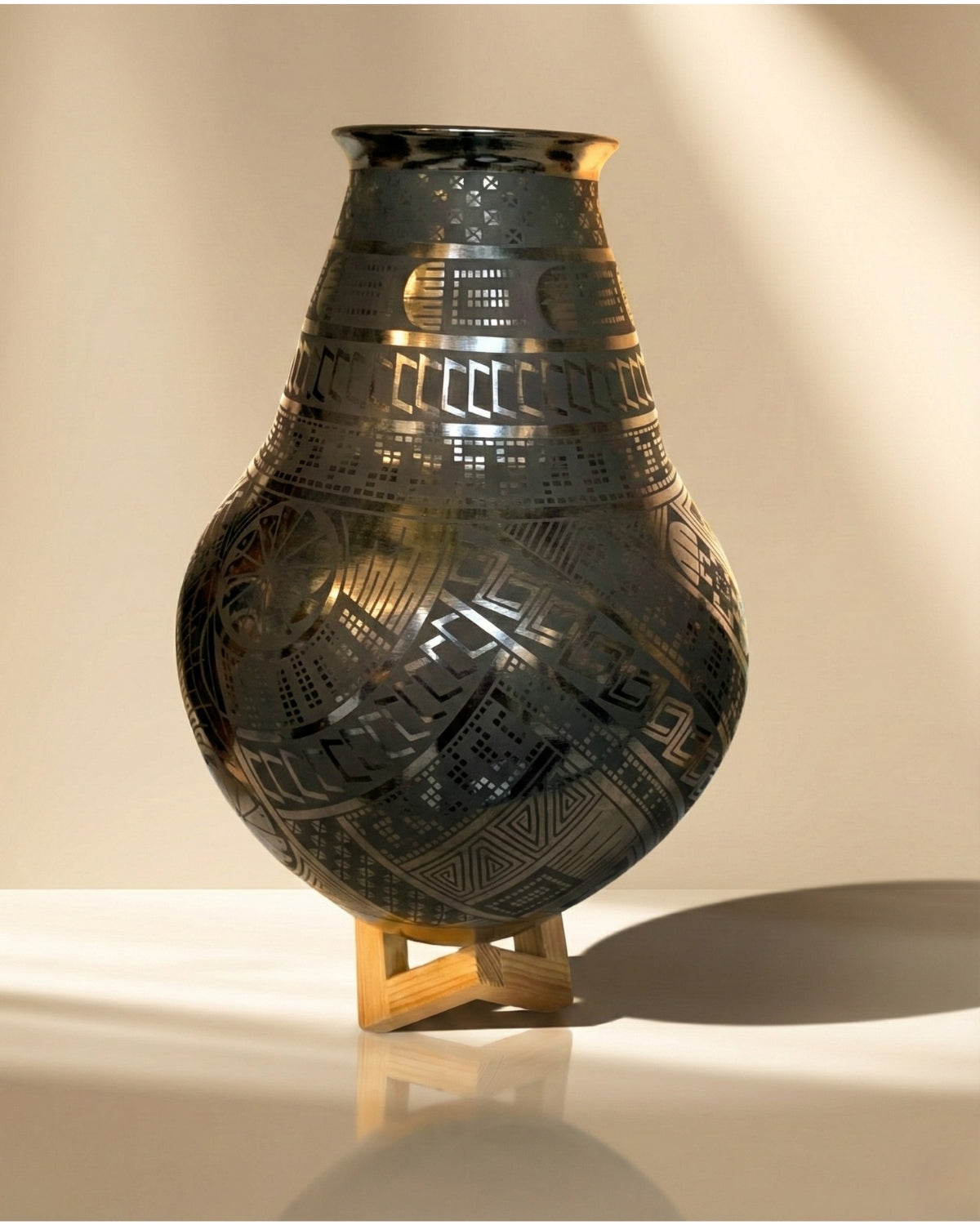 OLLA NEGRA BRUÑIDA 40X25CM