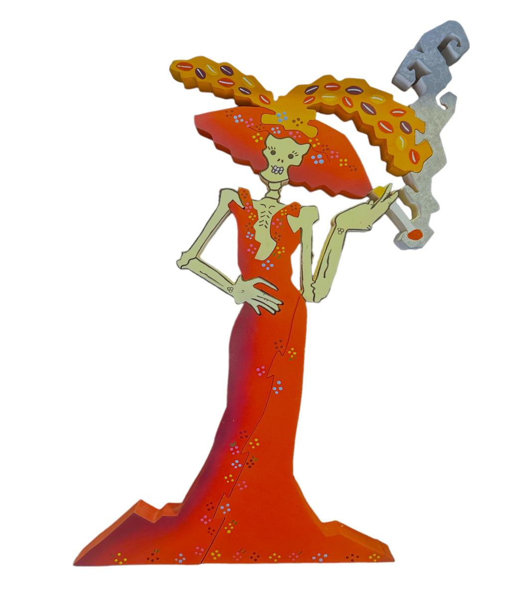 Catrina Fumando Rosa Monumental