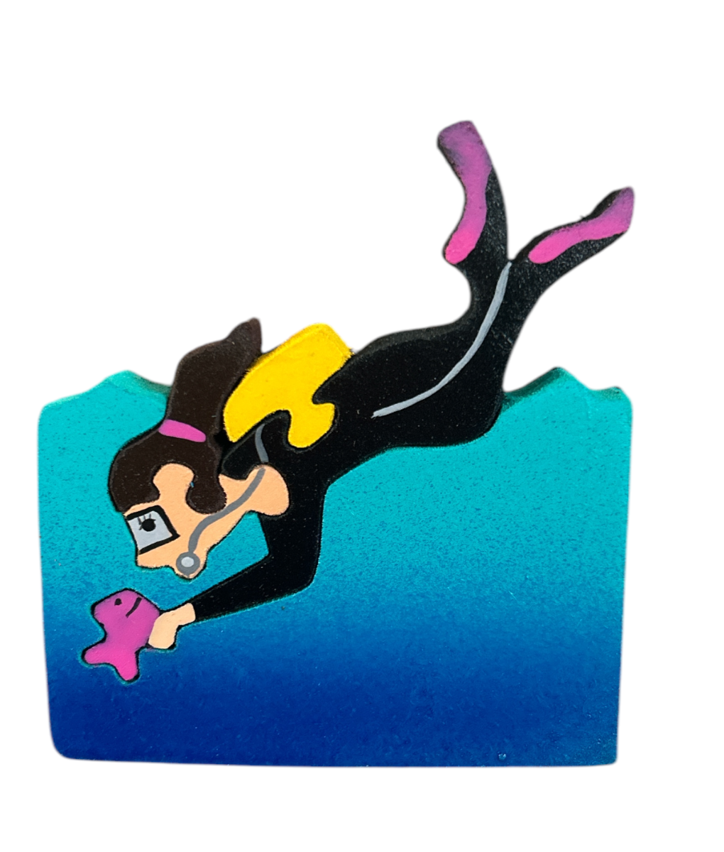 Snorkel Mujer Pez Magneto