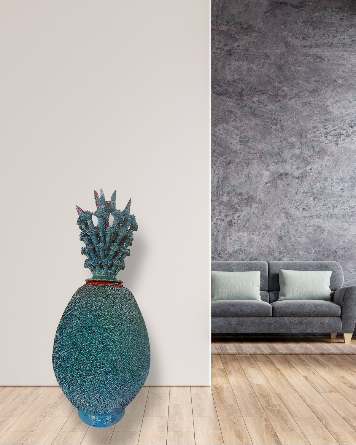 PIÑA PELLIZCO AZUL TURQUESA DE 1M - Caracol Púrpura