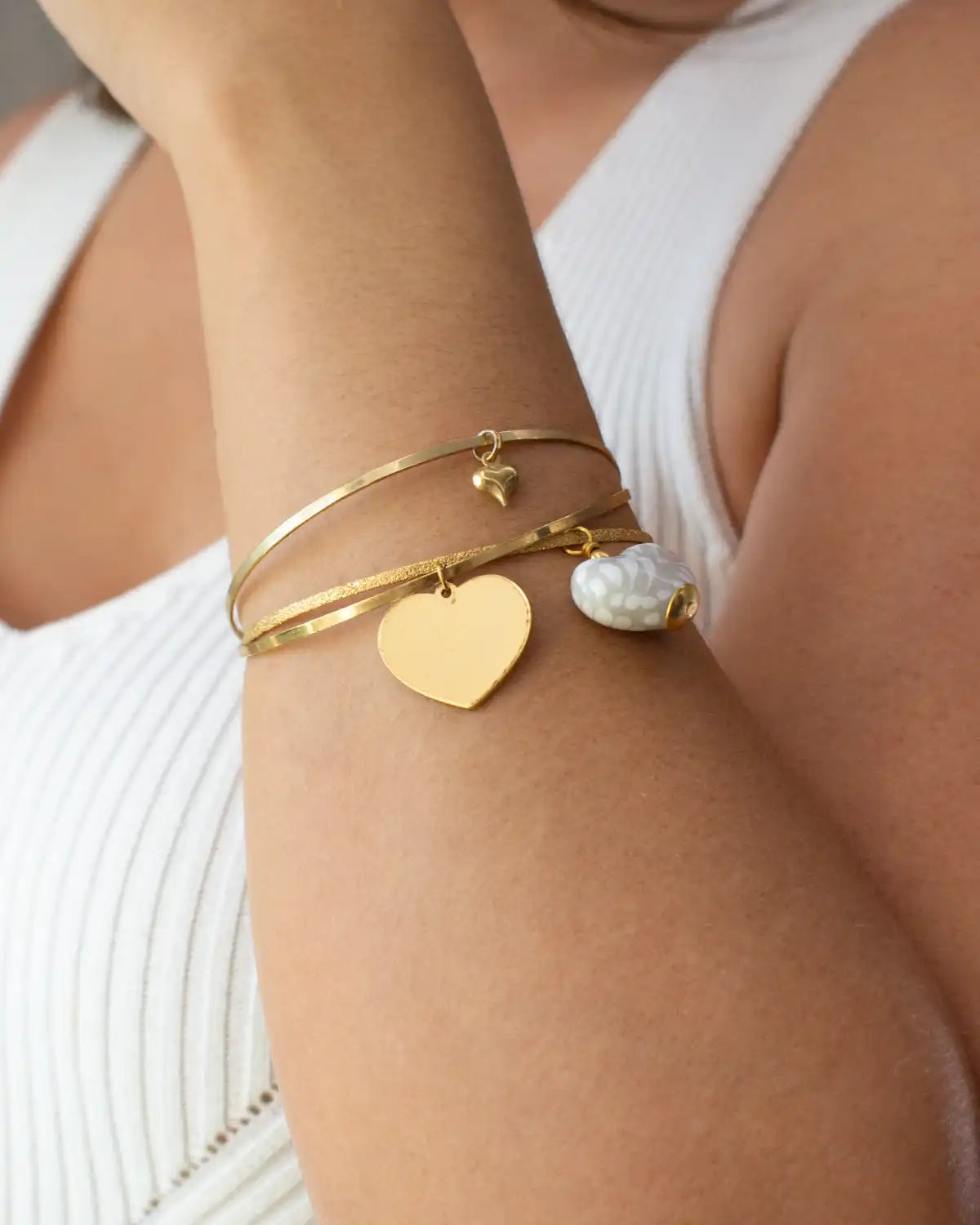 PULSERA 3 AROS Caracol Purpura