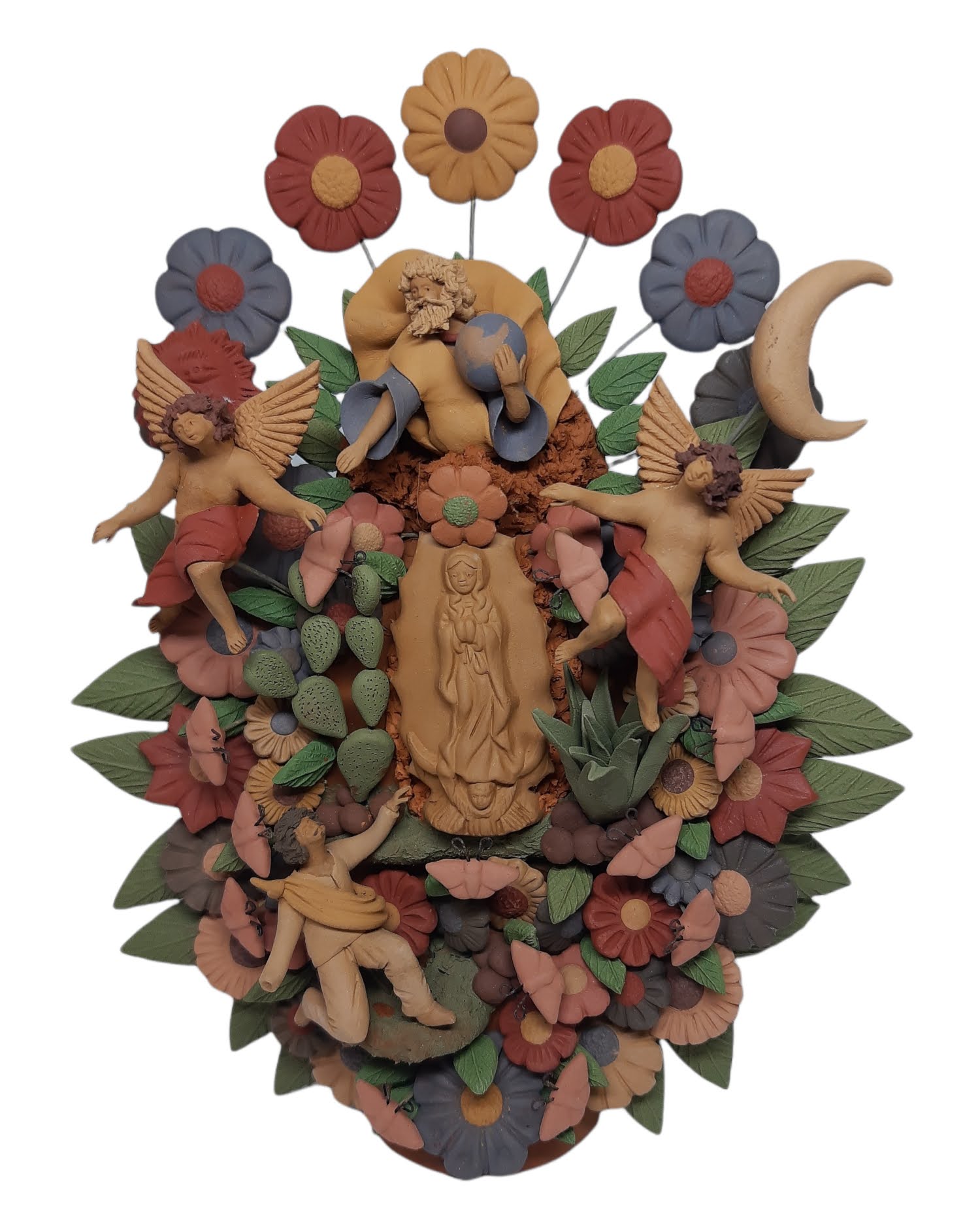 Arbol de la vida pigmentado 20 cm Tema Virgen De Guadalupe